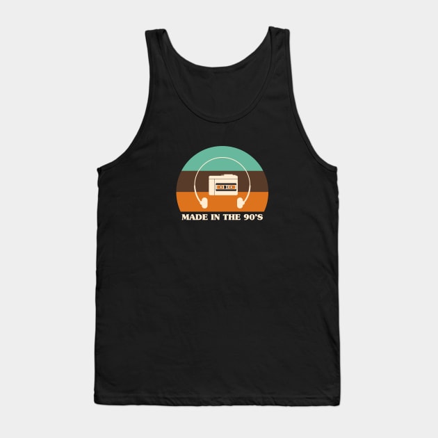 Made In The 90's - Walkman Tank Top by stephanieduck
